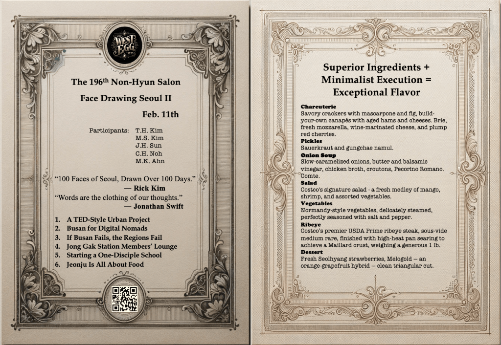 196. Face Drawing Seoul II, Feb.&nbsp;11th