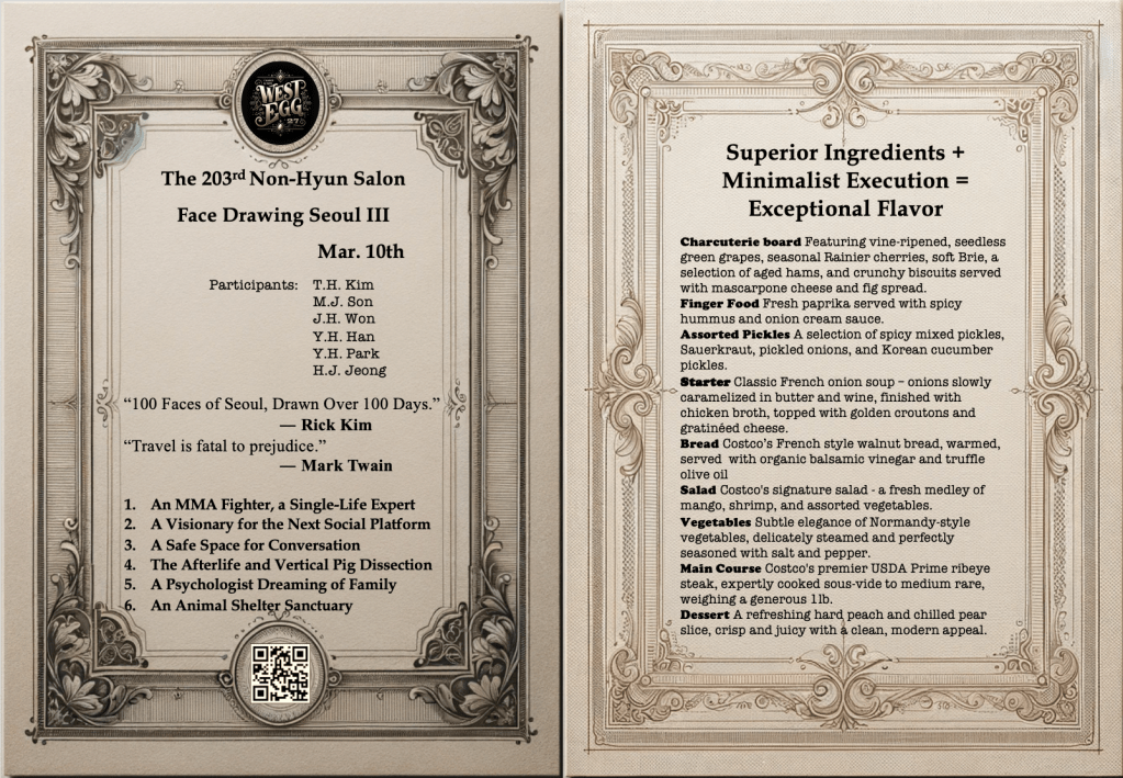 203. Face Drawing Seoul III, Mar.&nbsp;10th